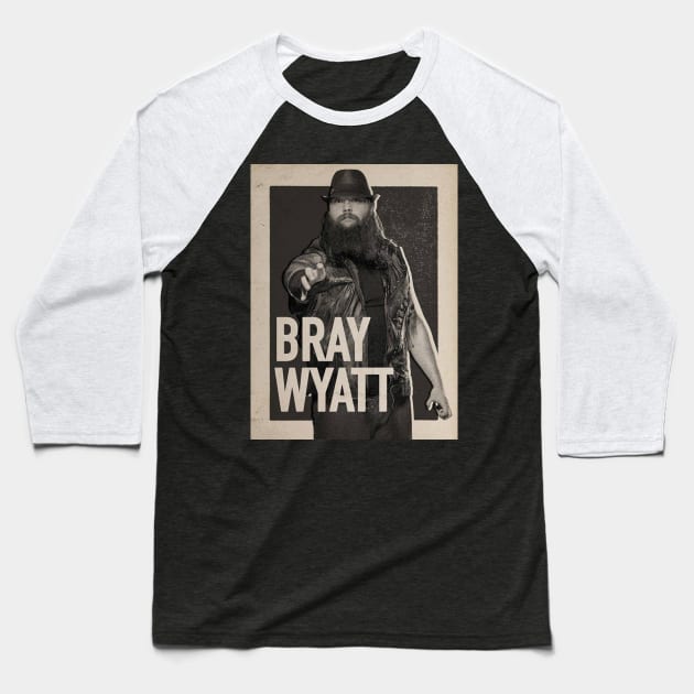 Bray Wyatt Vintage Baseball T-Shirt by nasib